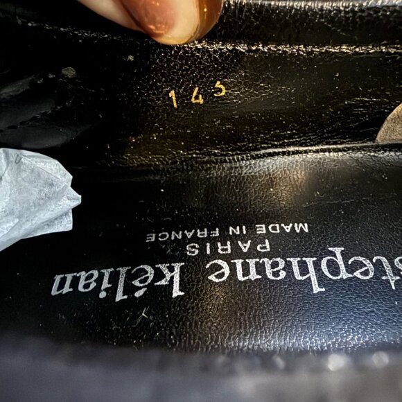 Stephane Kelian Paris Gray Suede Chunky Platform Slip On Loafer Shoes Womens 6.5 - Picture 5 of 7